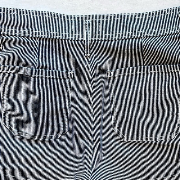 NWOT Loft blue stripe high rise shorts - Picture 8 of 11
